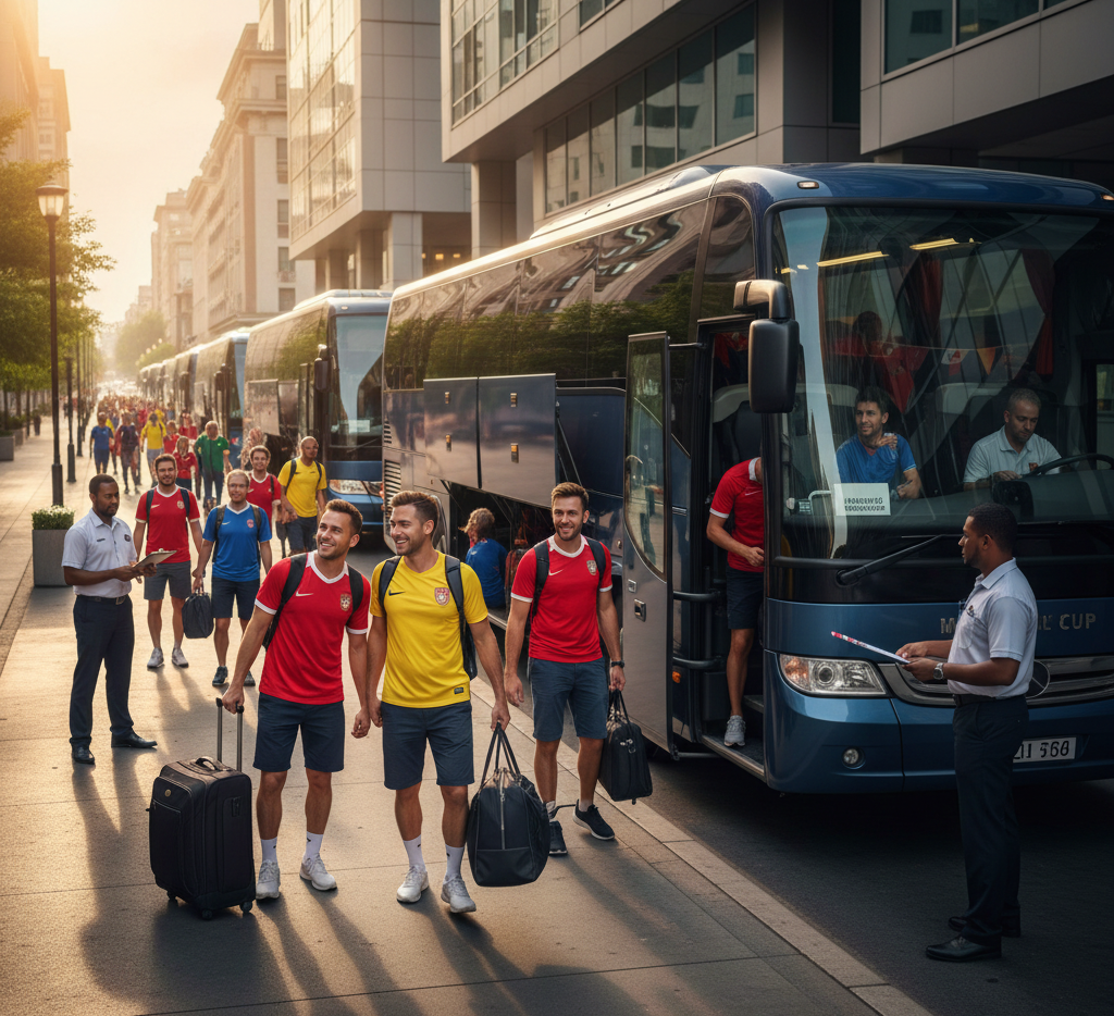 Fan group coach hire for FIFA World Cup 2026 — supporters club transport across host cities