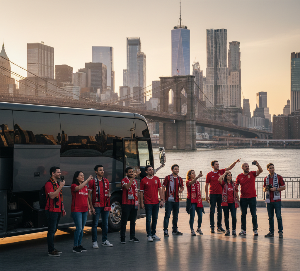 FIFA World Cup 2026 host city tours — private coach hire for sightseeing across all 16 host cities