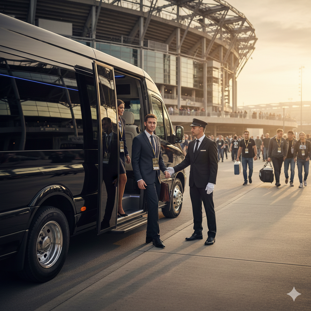 FIFA World Cup 2026 match day coach hire — direct stadium transport for fan groups